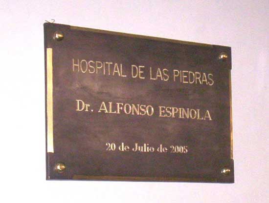Hospital Dr. Alfonso Espínola - Placa