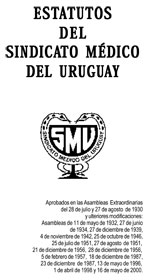 Portada de los Estatutos del Sindicato M�dico del Uruguay