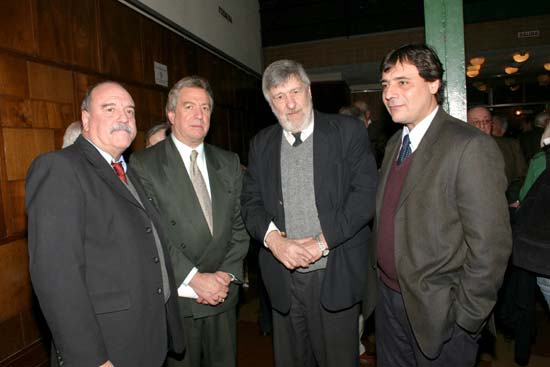 Dr. Jorge Lorenzo, Jorge Tomasi de Roemmers, Julio Baraibar del MTSS y Dr. Alarico Rodríguez.