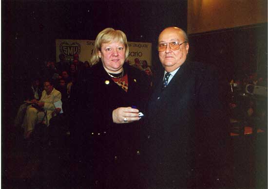 Dr. Martín HARRETCHE BERGMAN (a la derecha) y Dra. Sara MÉNDEZ