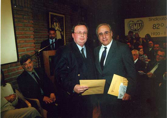 Dr. CHAPELLINI (a la derecha) y Dr. Eduardo FIGUEREDO