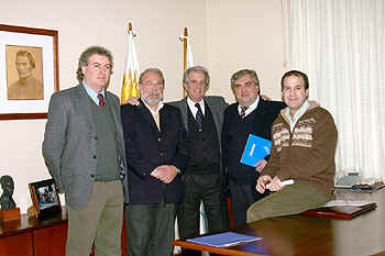 El Presidente Vázquez reunido con autoridades del SMU y CASMU