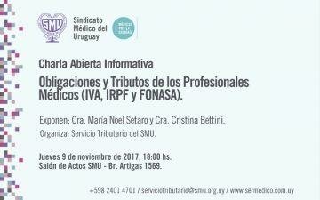 Charla sobre obligaciones y tributos de los profesionales médicos