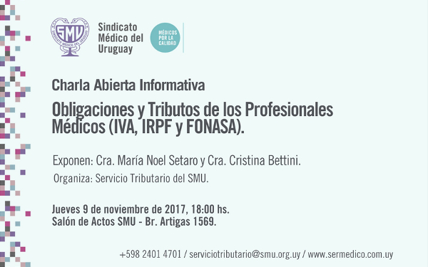 Charla sobre obligaciones y tributos de los profesionales médicos