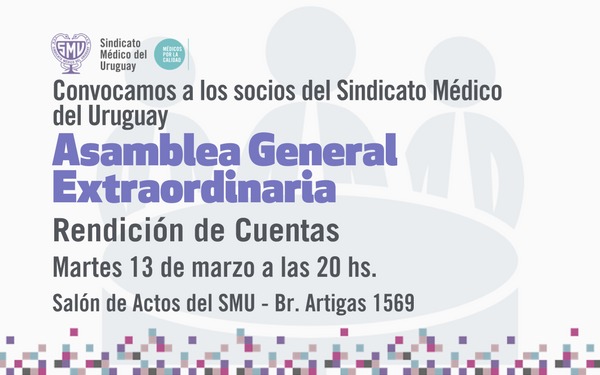 13 de marzo: Asamblea General Extraordinaria