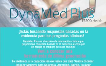 Biblioteca realizará capacitación sobre la plataforma Dynamed Plus.