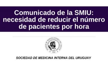 Compartimos comunicado de la SMIU sobre necesidad de reducir el número de pacientes por hora