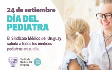 Feliz día a las y los pediatras del Uruguay.