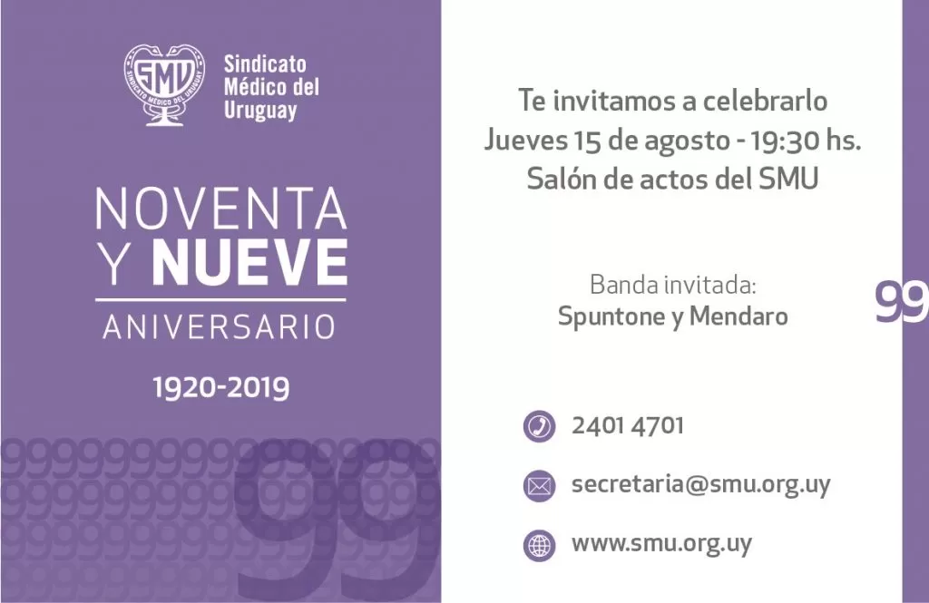 Celebramos el 99º aniversario del SMU.