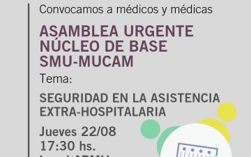 Convocatoria: Asamblea del Núcleo de Base de MUCAM el 22 de agosto.